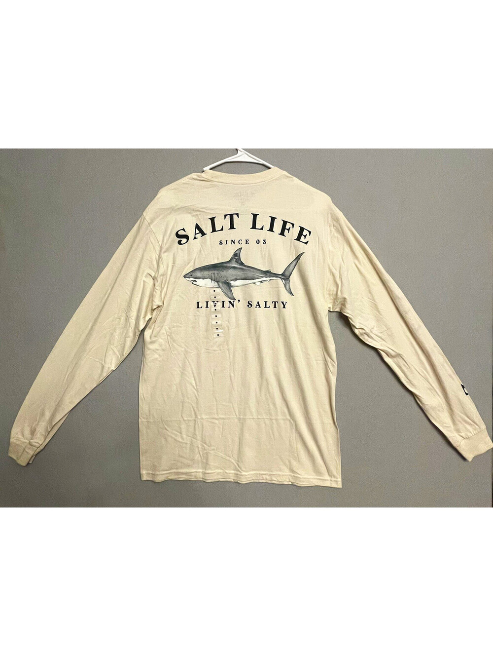 Salt Life Mens Jaws of Steel Graphic Long Sleeve T-Shirt - M